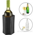 Manga de vinho flexível e refrigerador de garrafa de vinho reutilizável